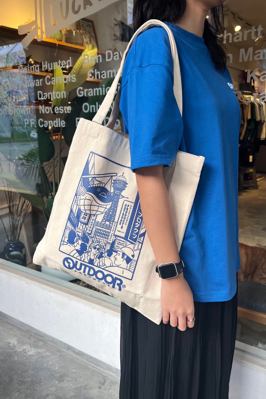 Outdoor Products Outline Cityscape Tote Bag | Goodluck Bunch