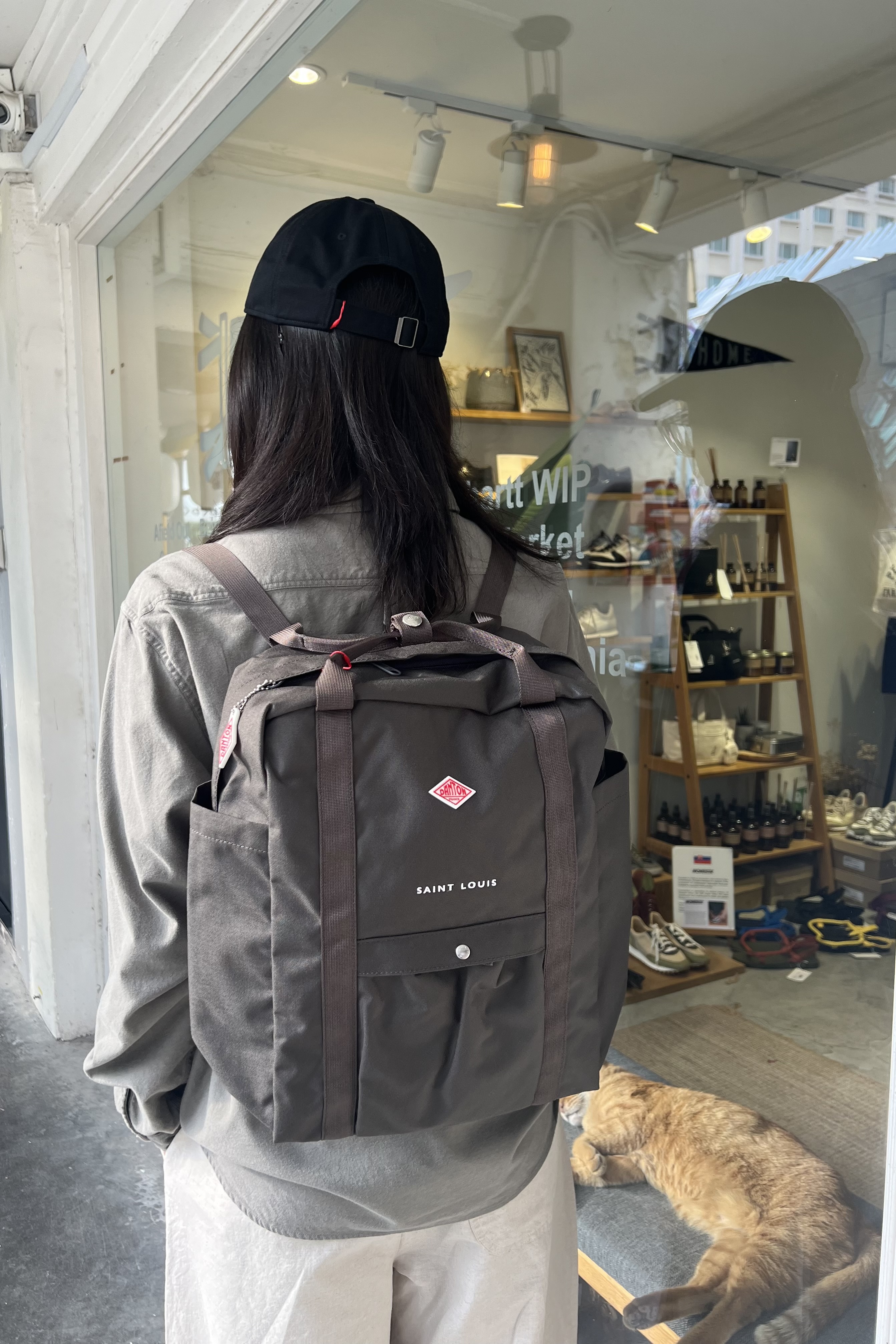 DANTON｜ (CORDURA CANVAS SQUARE RUCKSACK (SAINTLOUIS-BLA DANTON CORDURA CANVAS SQUARE RUCKSACK 〈SAINT LOUIS〉