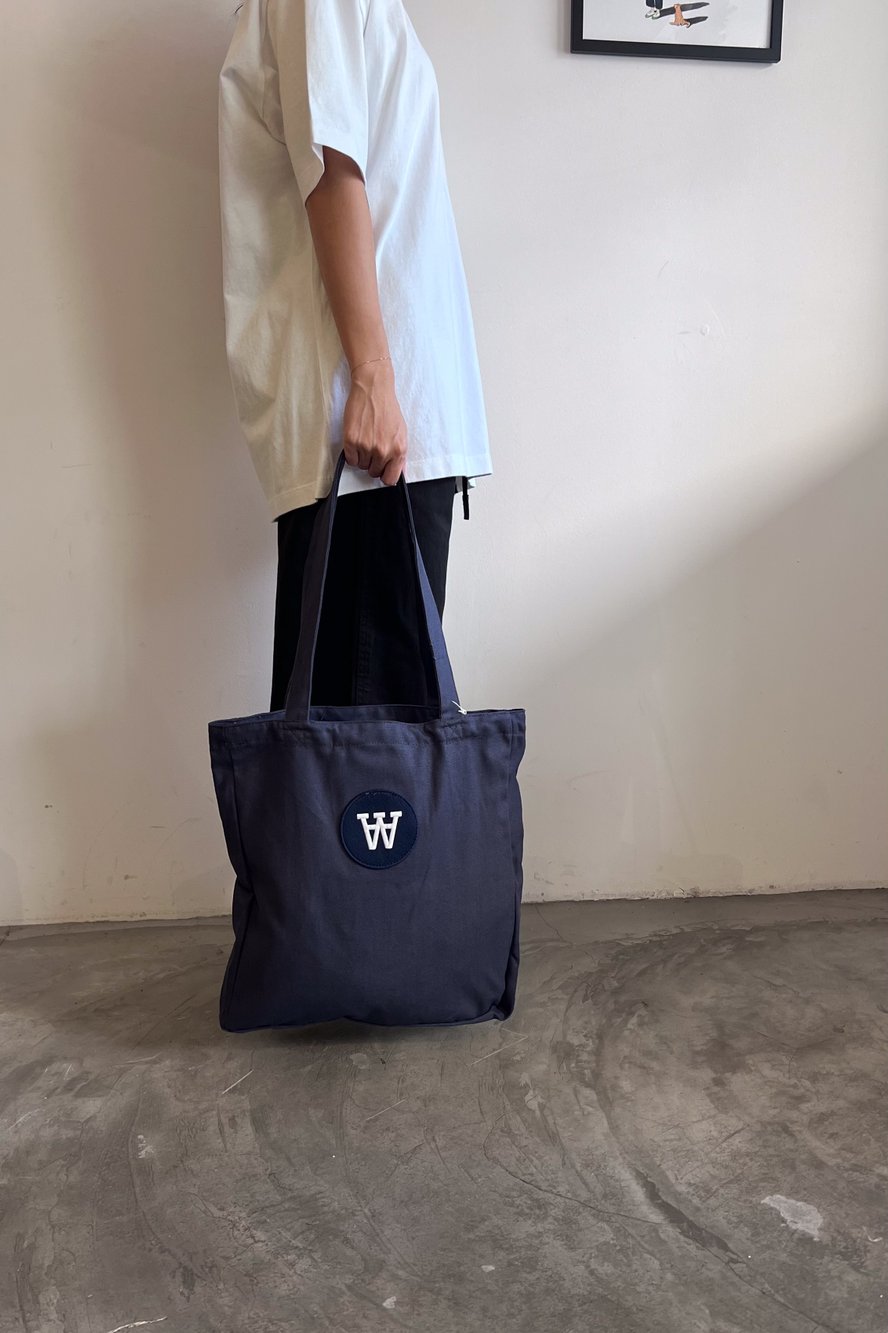Wood wood shop tote bag