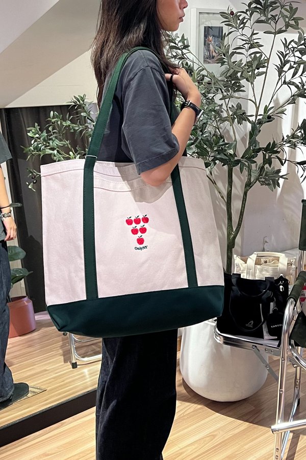 Only NY Lil Apple Stack Heavyweight Tote Bag