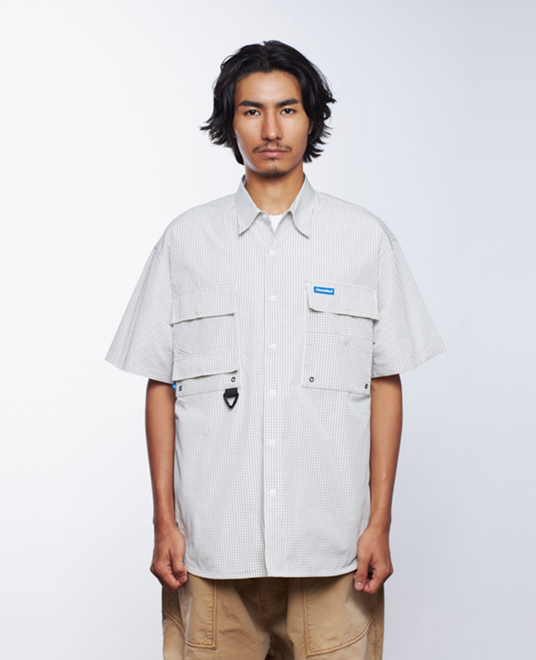 Liberaiders リベレイダース GRID CLOTH S/S SHIRT Liberaiders Grid Cloth S/S Shirt | Goodluck Bunch