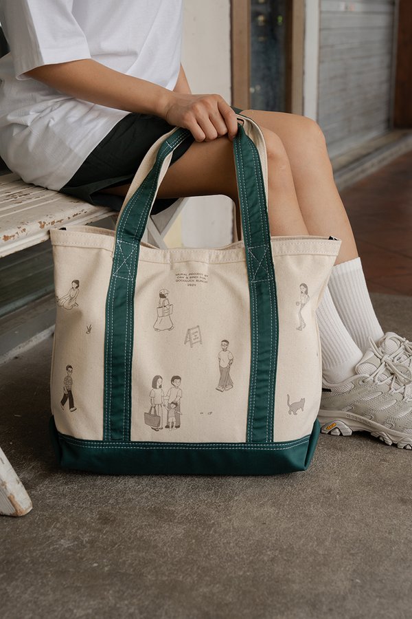 Oak & Bindi for Goodluck Bunch Canvas Boat Tote