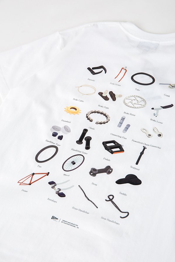 Calm Outdoors 079 Bicycle Parts Tee