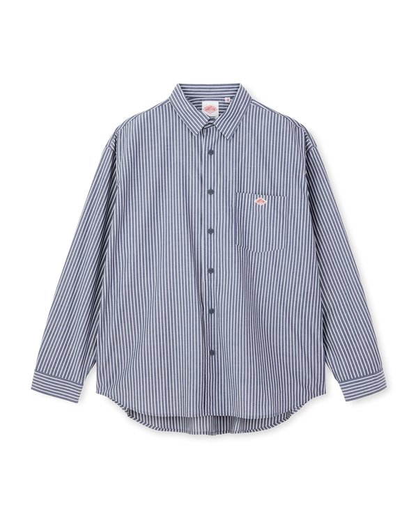 Danton Poplin Work Stripe Shirt L/S