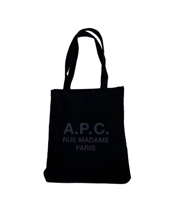 A.P.C. Lou Corduroy Rue Madame Tote Bag