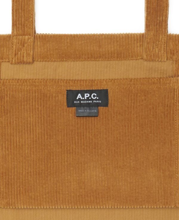 A.P.C. Diane Corduroy Rue Madame Tote Bag