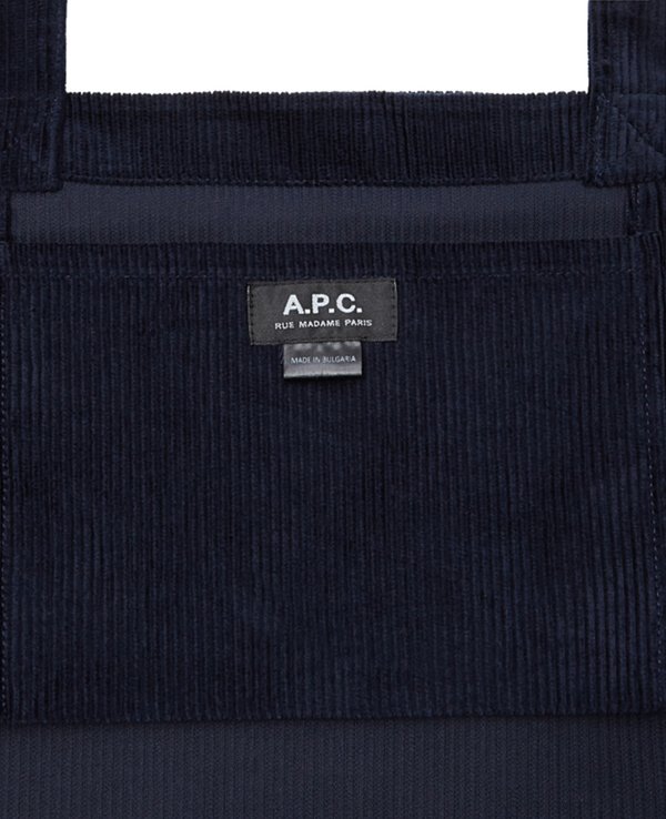A.P.C. Diane Corduroy Rue Madame Tote Bag