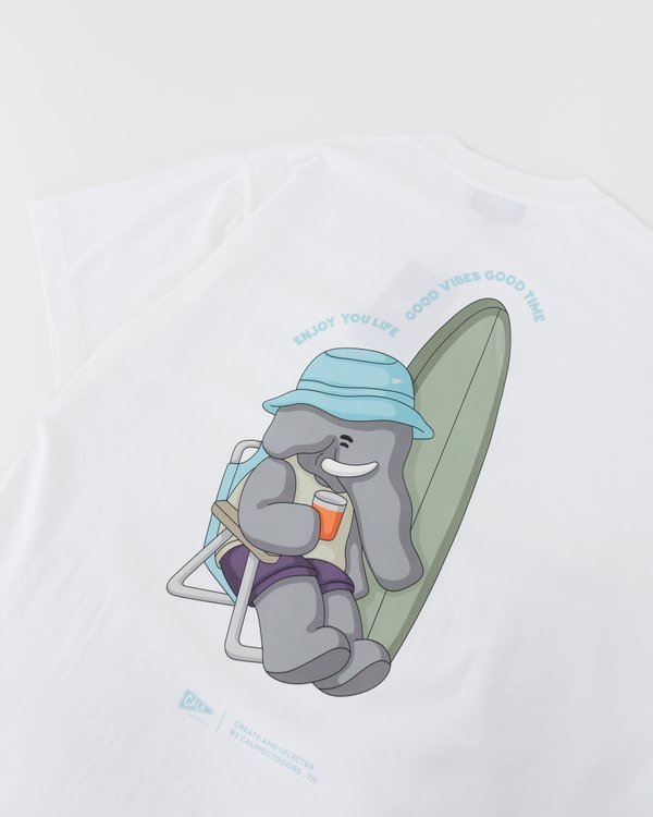 Calm Outdoors Character Tee 707 Enjoy Your Life OS