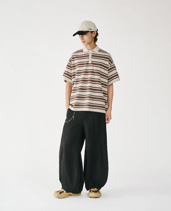 MELSIGN Wide Stripe Polo Tee