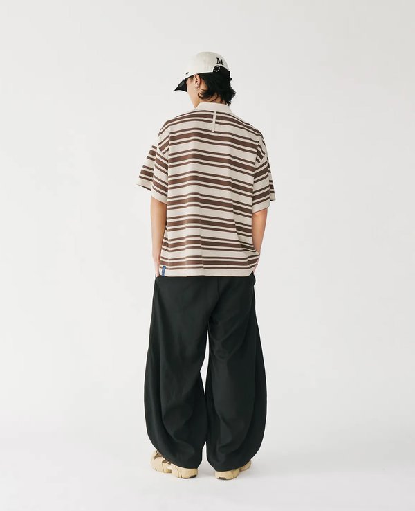 MELSIGN Wide Stripe Polo Tee