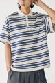 MELSIGN Wide Stripe Polo Tee