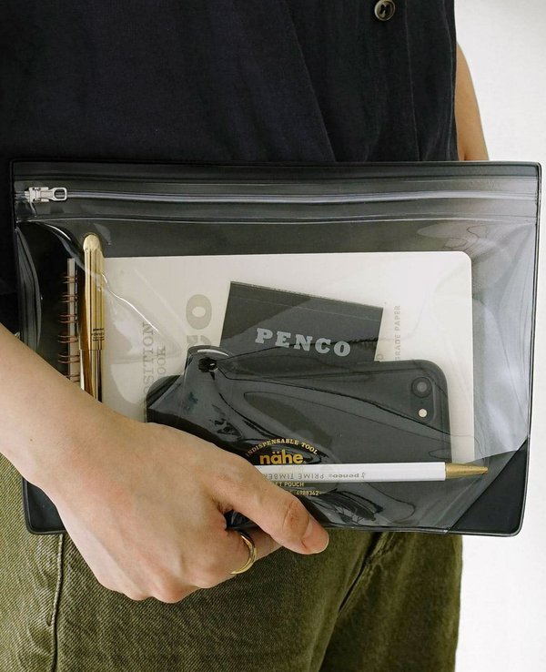 Hightide Japan Nahe Gusset Pouch Clear L