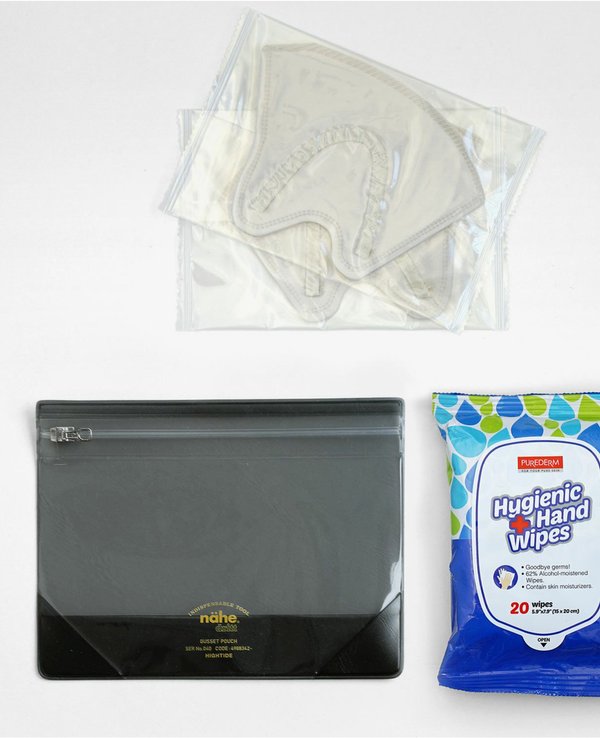 Hightide Japan Nahe Gusset Pouch Clear M