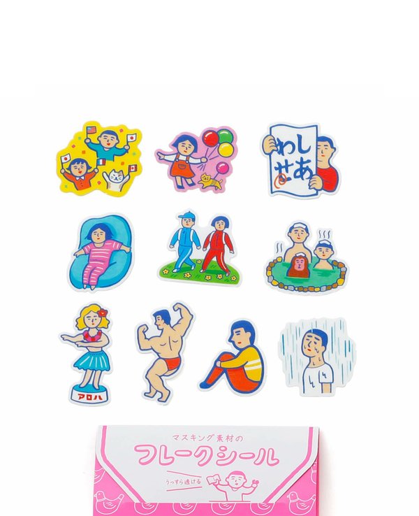 Hightide Japan New Retro Flake Stickers A