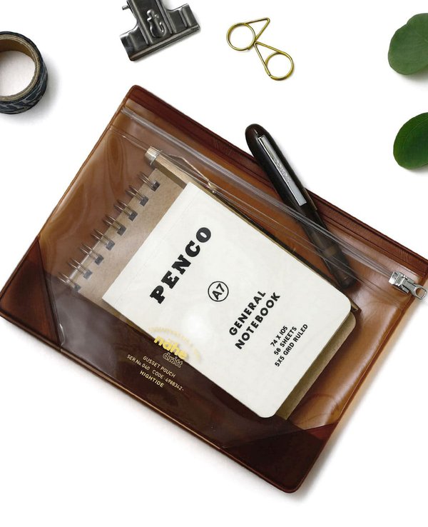 Hightide Japan Nahe Gusset Pouch Clear M