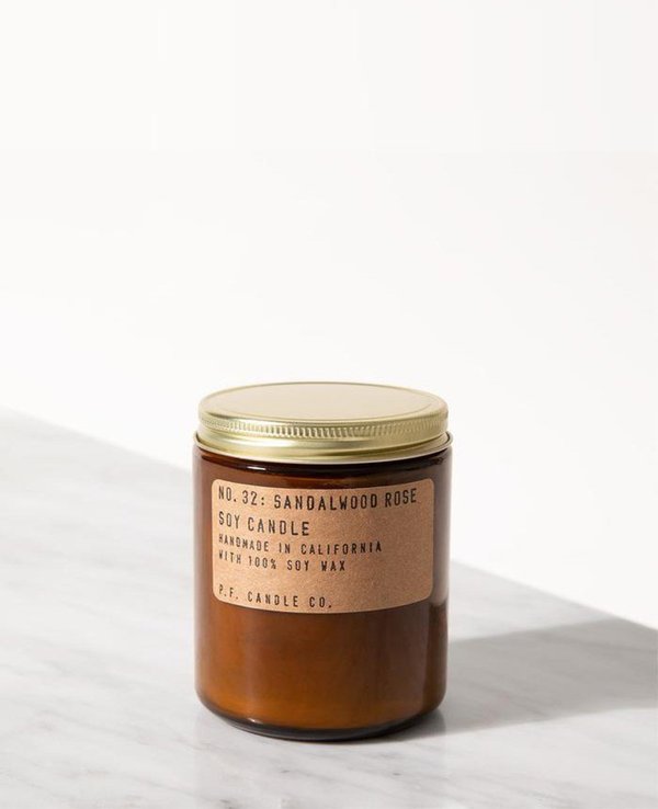 P.F. Candle Co. Sandalwood Rose 7.2 Oz Soy Candle