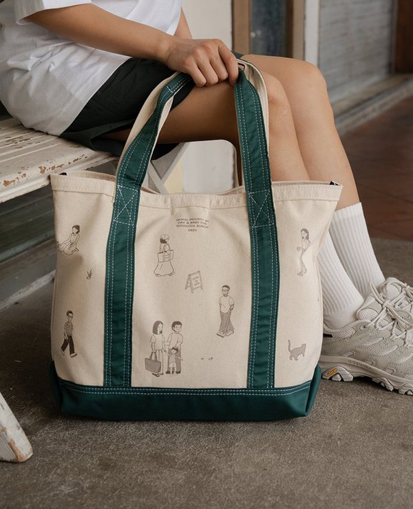 Oak & Bindi for Goodluck Bunch Canvas Boat Tote