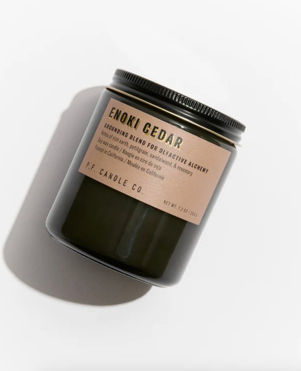 P.F. Candle Co. Alchemy Candle Enoki Cedar 7.2 oz Soy Candle