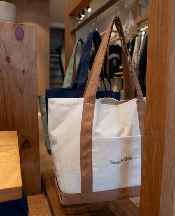 Museum of Peace & Quiet Wordmark Boat Tote Museum of Peace & Quiet Wordmark Boat Tote