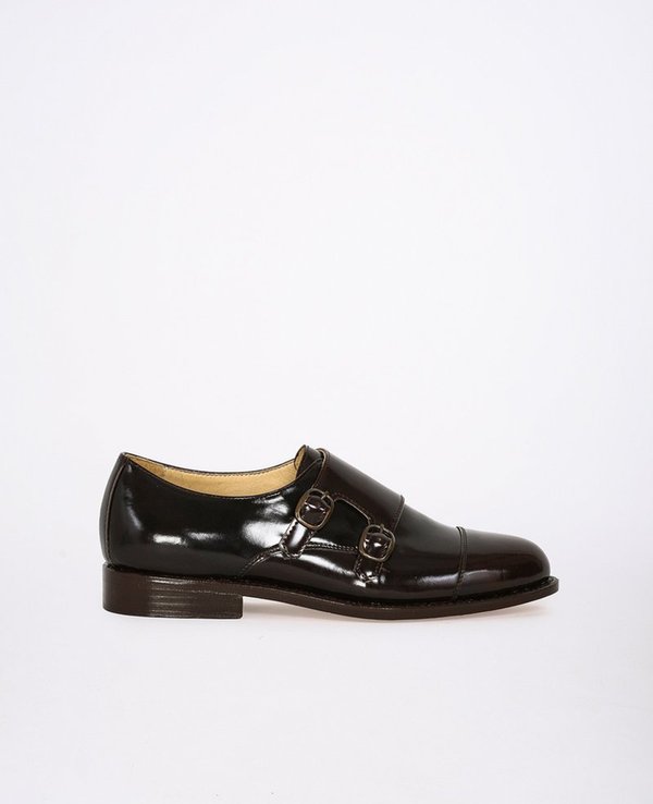 London Brown Double Monk Strap