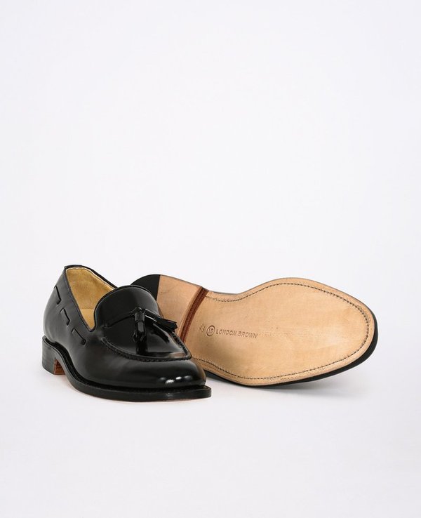 London Brown Tassel Loafers