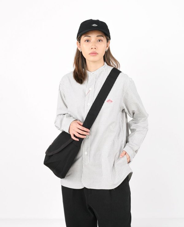 Danton Oxford Long Sleeved Band Collar Shirt