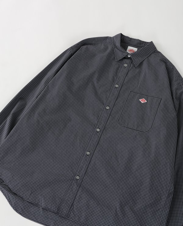 Danton Typewriter Graph Check Work Shirt