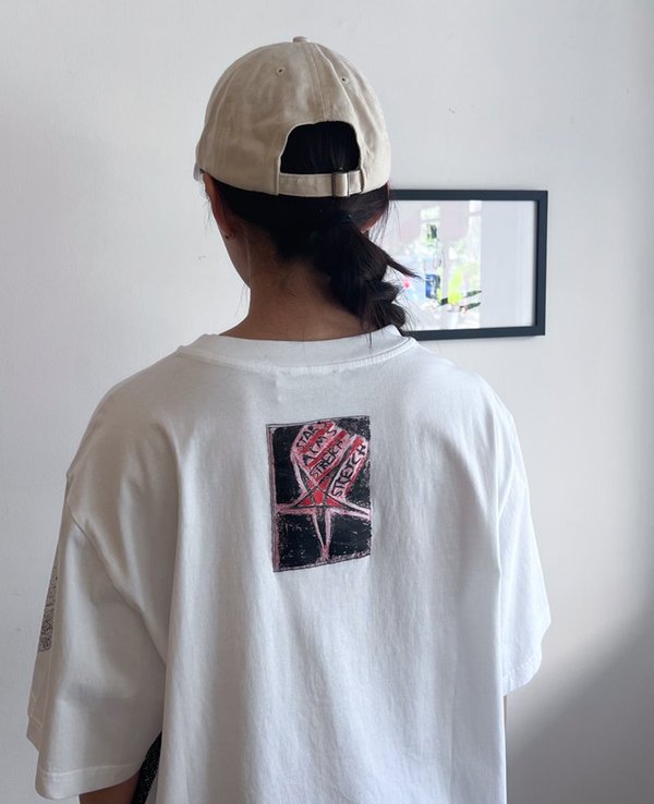 Wood Wood Haider Placement Print T-shirt