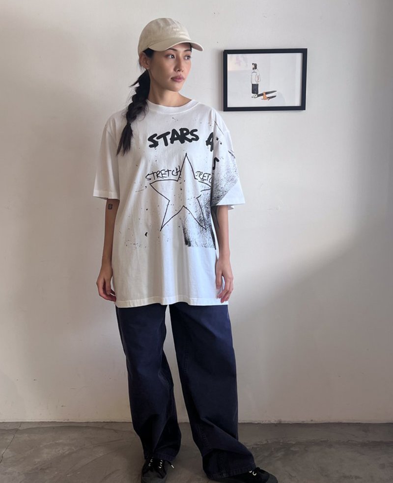 Wood Wood Haider Placement Print T-shirt