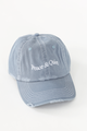 Museum of Peace &amp; Quiet Wordmark Reverse Stitched Dad Hat