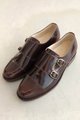 London Brown Double Monk Strap