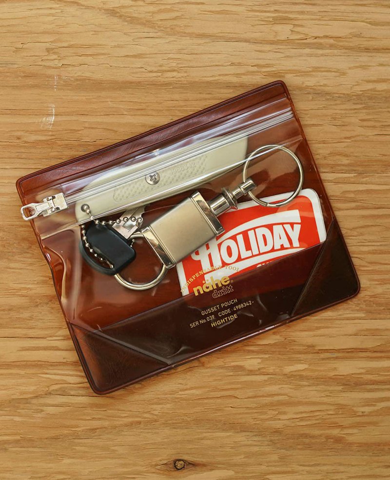 Hightide Japan Nahe Gusset Pouch Clear S