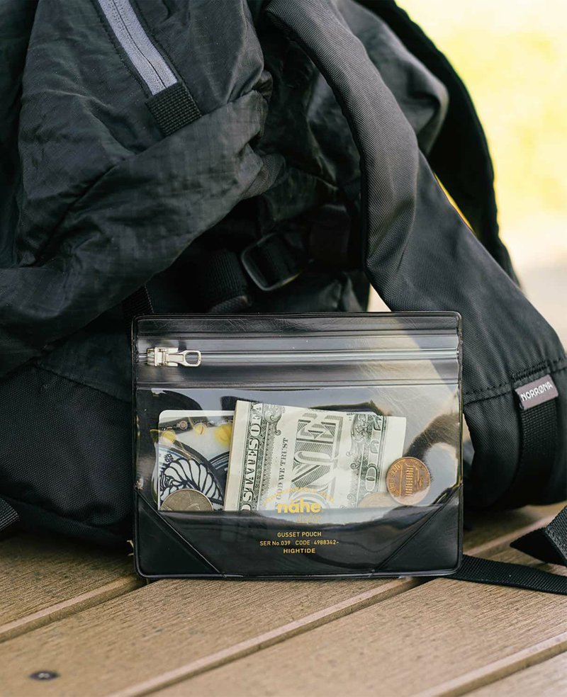 Hightide Japan Nahe Gusset Pouch Clear S
