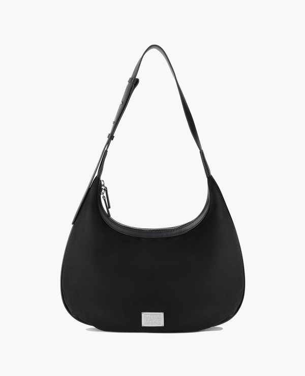 Marithe + Francois Girbaud Classic Logo Round Suede Shoulder Bag