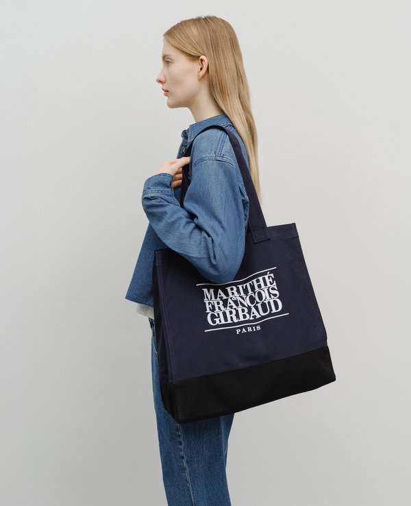 Marithe + Francois Girbaud Classic Logo Big Shopper Bag
