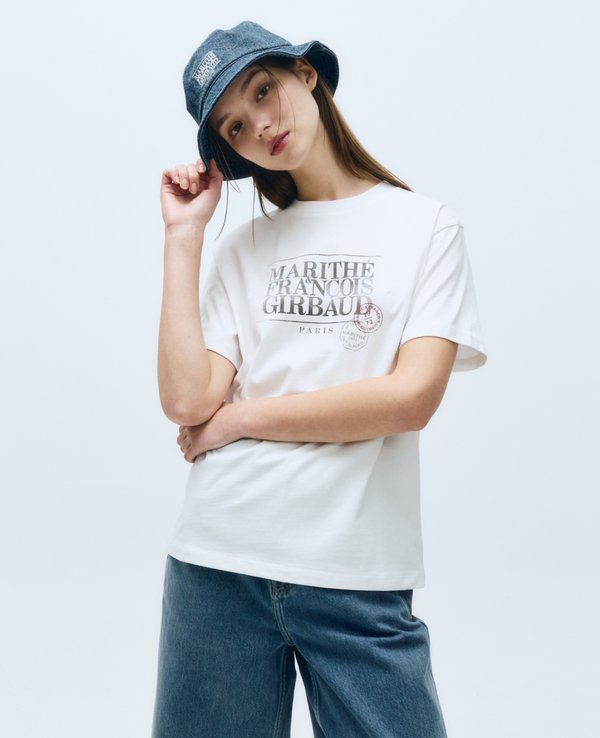 Marithe + Francois Girbaud Classic Logo Stamp Tee