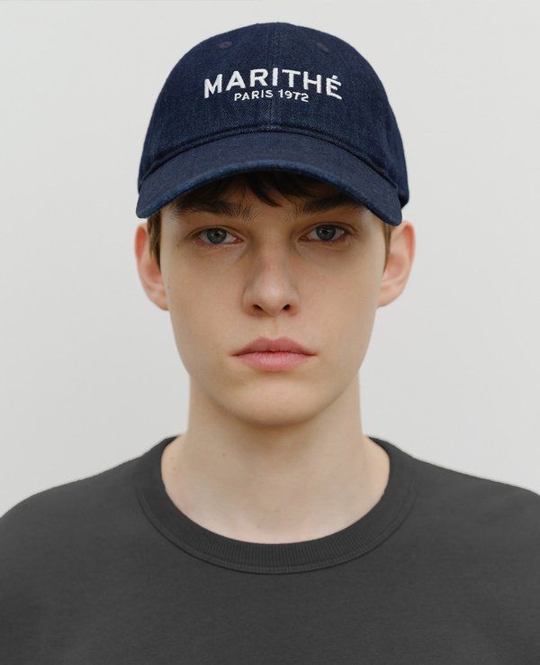 Marithe + Francois Girbaud Denim Washing Regular Logo Ball Cap
