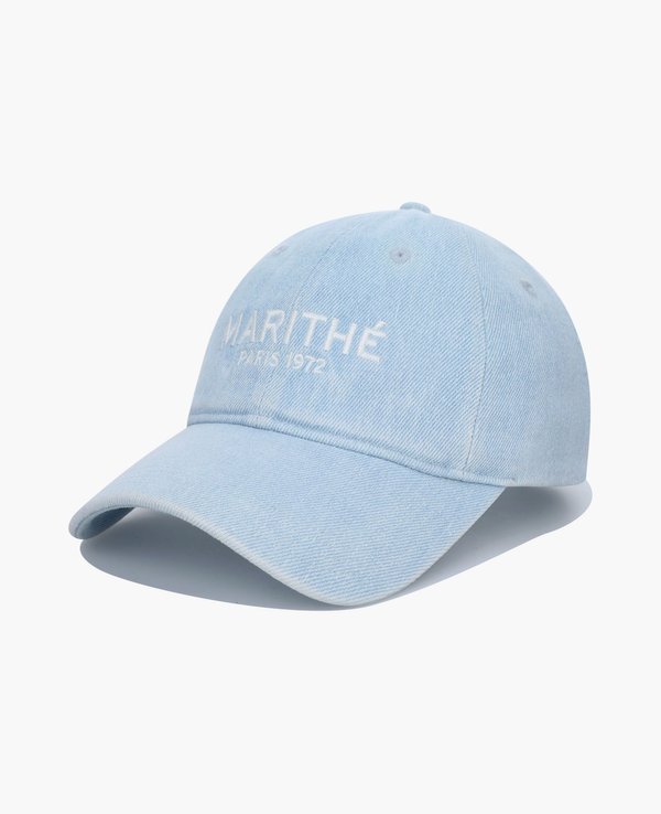 Marithe + Francois Girbaud Denim Washing Regular Logo Ball Cap