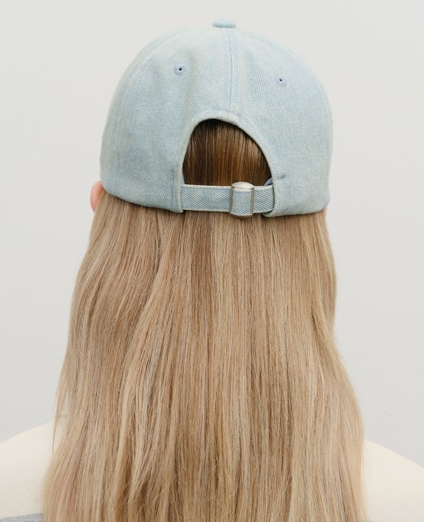 Marithe + Francois Girbaud Denim Washing Classic Logo Covered Cap