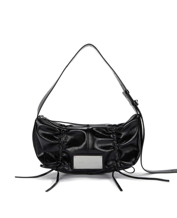 Matin Kim Half Shirring Ribbon Round Bag