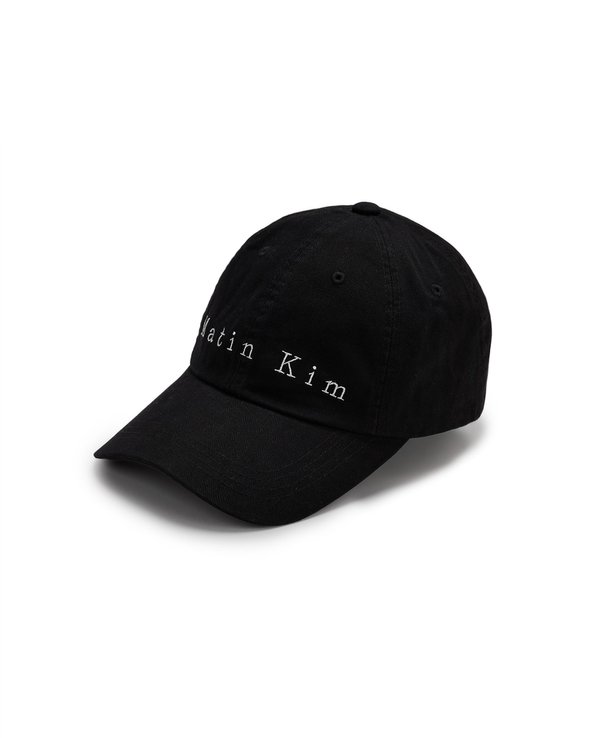 Matin Kim Herringbone Typo Ball Cap