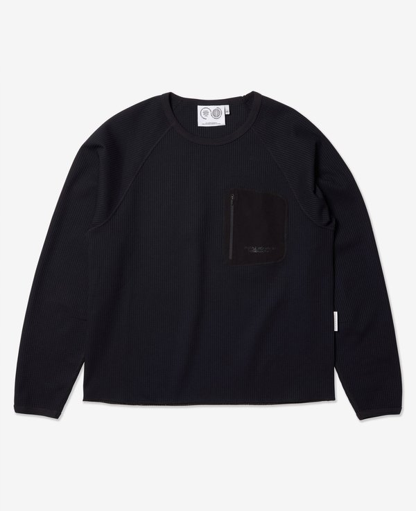 Purple Mountain Waffle LS Crew