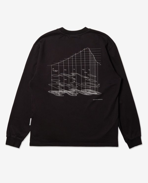 Purple Mountain Map Projection LS Tee