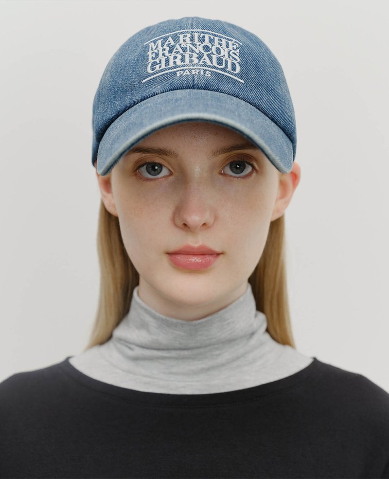 Marithe + Francois Girbaud Denim Washing Classic Logo Covered Cap