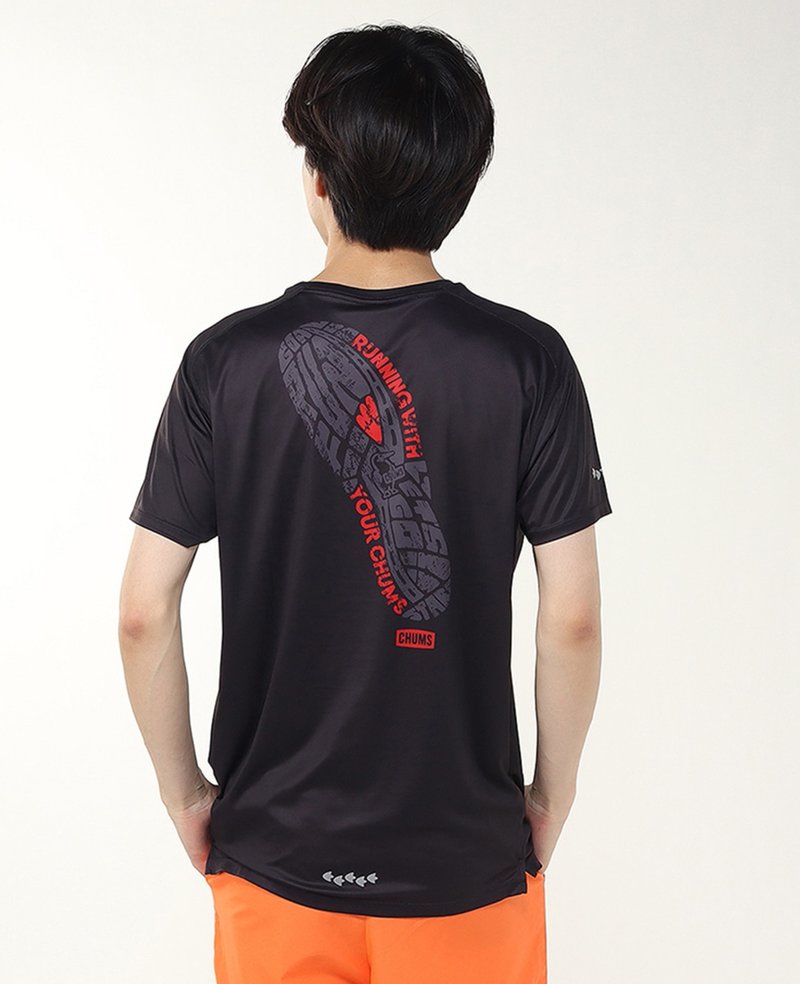 Chums Japan Running Footprint T-Shirt