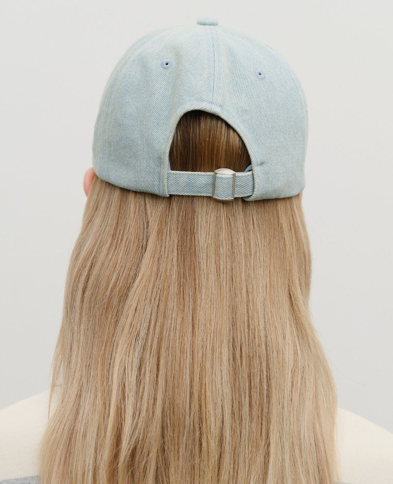 Marithe + Francois Girbaud Denim Washing Classic Logo Covered Cap