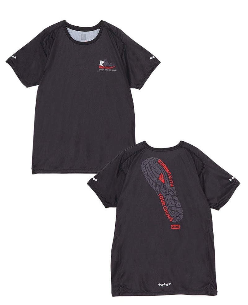 Chums Japan Running Footprint T-Shirt
