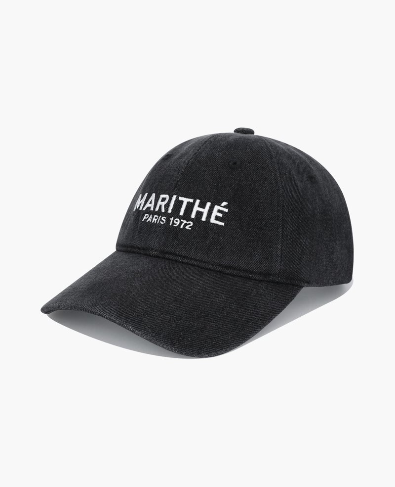 Marithe + Francois Girbaud Denim Washing Regular Logo Ball Cap