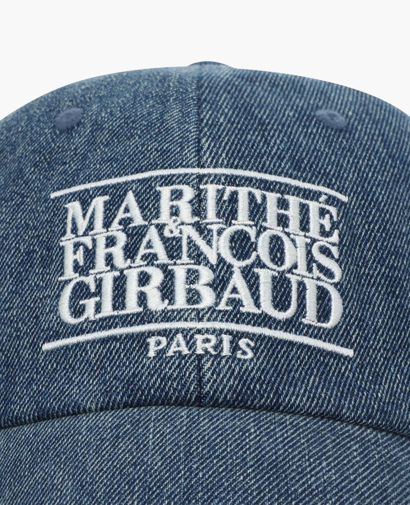 Marithe + Francois Girbaud Denim Washing Classic Logo Covered Cap