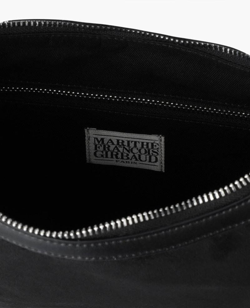 Marithe + Francois Girbaud Classic Logo Round Suede Shoulder Bag